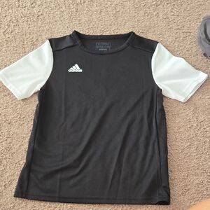 Adidas Kids Black and White Tee